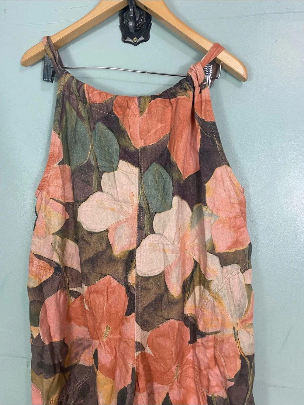 Free People Freebird Printed Jumpsuit Floral Baggy Medium